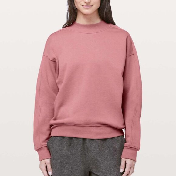Lululemon - sz 10 - Chill On Pullover in Quicksand (Mauve Pink), Terry Sweatshir - Picture 7 of 12
